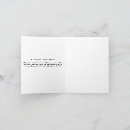 De parel van Grote Prijs Notecard Kaart (Binnen)