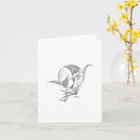 De parel van Grote Prijs Notecard Kaart (Gele Bloem)