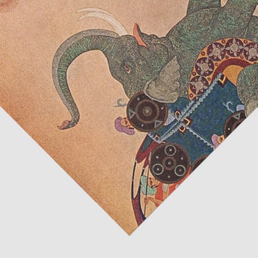 "De parelaar" van Edmund Dulac Tissuepapier (Detail)