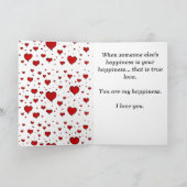 De Paren van de DOUANE houden van Wenskaart Feestdagen Kaart (Binnen)