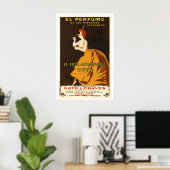 De parfum... La Rose Jacqueminot Coty Vintage Poster (Thuiskantoor)