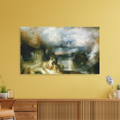 De paring van Hero en Leander (olie op doek) Canvas Afdruk (Insitu (Woonkamer))