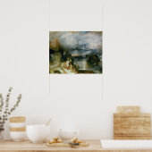 De paring van Hero en Leander (olie op doek) Poster (Keuken)