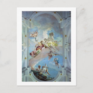 De paring van Venus uit Adonis, 1707-08 (fresco) Briefkaart