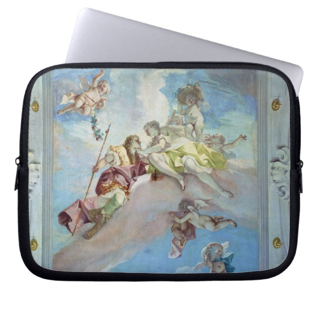 De paring van Venus uit Adonis, 1707-08 (fresco) Laptop Sleeve (Voorkant)