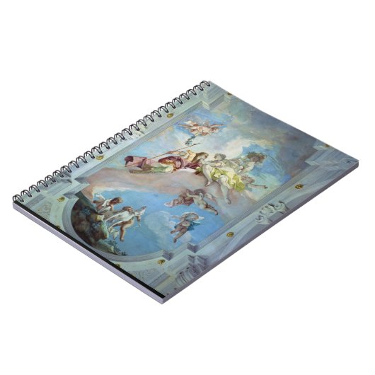 De paring van Venus uit Adonis, 1707-08 (fresco) Notitieboek (Linkerzijde)