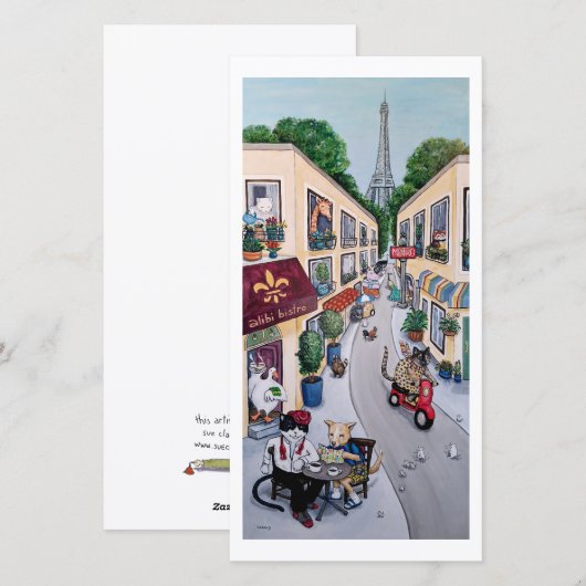 De Paris Café kaart (Voorkant / Achterkant)