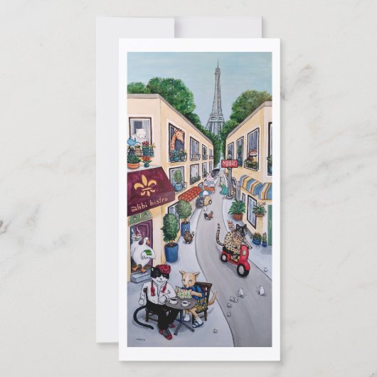 De Paris Café kaart (Voorkant)