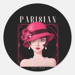 De Parisiaanse Sticker (zwart)