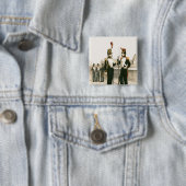 De Parisian Municipale Guard Vierkante Button 5,1 Cm (In situ)