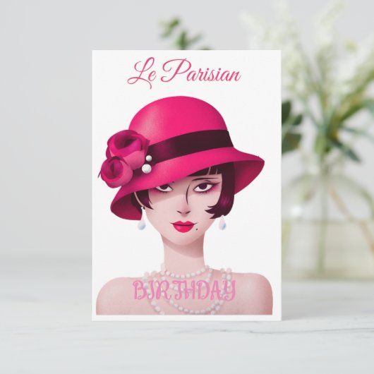 De Parisian Uitnodiging (Staand voorkant)