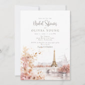 De Parisienne Bruiloftsfeestje Kaart (Voorkant)