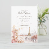 De Parisienne Bruiloftsfeestje Kaart (Staand voorkant)