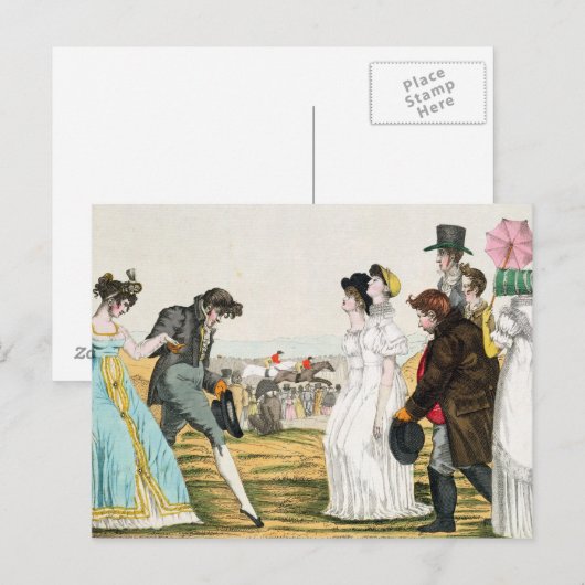 De Parisienne in Londen Briefkaart (Voorkant / Achterkant)