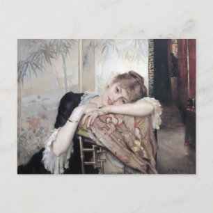 De Parisienne van Albert Edelfelt, 1883 Briefkaart