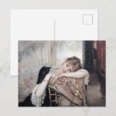 De Parisienne van Albert Edelfelt, 1883 Briefkaart (Voorkant / Achterkant)