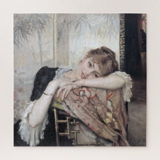 De Parisienne van Albert Edelfelt 1883 Legpuzzel (Verticaal)