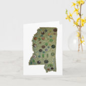 De Parken van de staat van de Mississippi Kaart (Gele Bloem)