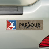 De Parkour Bumpersticker (Op auto)