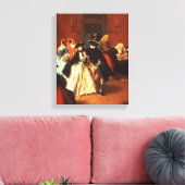De Parlor (olie op canvas) Canvas Afdruk (Insitu (Woonkamer))