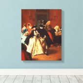 De Parlor (olie op canvas) Canvas Afdruk (Insitu (Houten vloer))