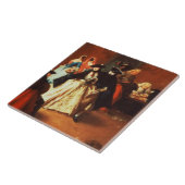 De Parlor (olie op canvas) Tegeltje (Zijkant)