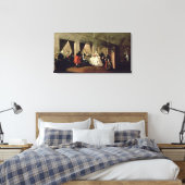 De Parlor van het San Zaccaria Convent (olie op ca Canvas Afdruk (Insitu (Slaapkamer))
