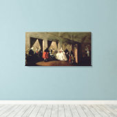 De Parlor van het San Zaccaria Convent (olie op ca Canvas Afdruk (Insitu (Houten vloer))