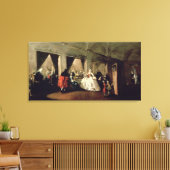 De Parlor van het San Zaccaria Convent (olie op ca Canvas Afdruk (Insitu (Woonkamer))