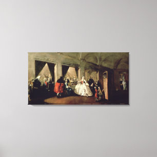 De Parlor van het San Zaccaria Convent (olie op ca Canvas Afdruk