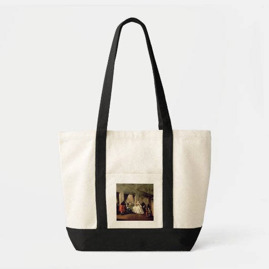 De Parlor van het San Zaccaria Convent (olie op ca Tote Bag (Voorkant)