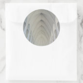 De parochie en landmerken van Reykjavik Ronde Sticker (Tas)