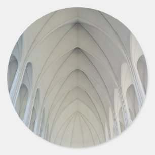 De parochie en landmerken van Reykjavik Ronde Sticker