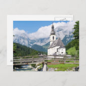 De parochie van Ramsau in Beieren, Duitsland Briefkaart (Voorkant / Achterkant)