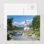 De parochiekerk van Ramsau Briefkaart (Voorkant / Achterkant)