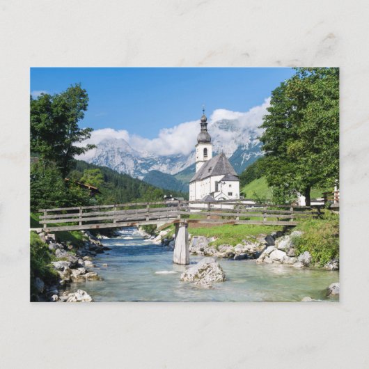 De parochiekerk van Ramsau Briefkaart (Voorkant)