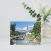De parochiekerk van Ramsau Briefkaart (Staand voorkant)