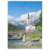 De parochiekerk van Ramsau in Beieren, Duitsland Klembord (Achterkant)