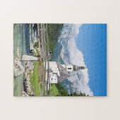 De parochiekerk van Ramsau in Beieren, Duitsland Legpuzzel (Horizontaal)