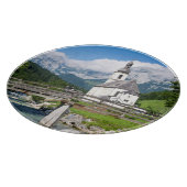De parochiekerk van Ramsau in Beieren, Duitsland Snijplank (Hoek)