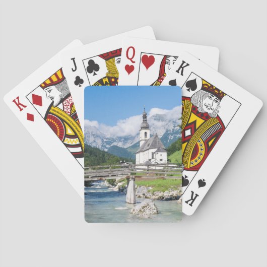 De parochiekerk van Ramsau Pokerkaarten (Achterkant)