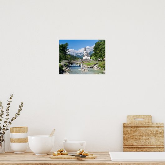 De parochiekerk van Ramsau Poster (Keuken)
