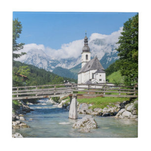 De parochiekerk van Ramsau Tegeltje