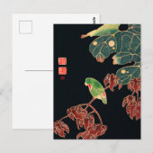 De Paroquet Colorful Bird Japanse afbeelding Briefkaart (Voorkant / Achterkant)