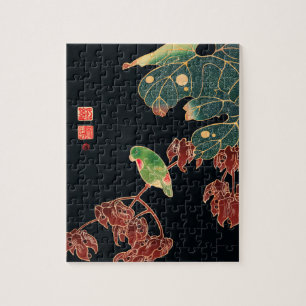 De Paroquet Colorful Bird Japanse afbeelding Legpuzzel
