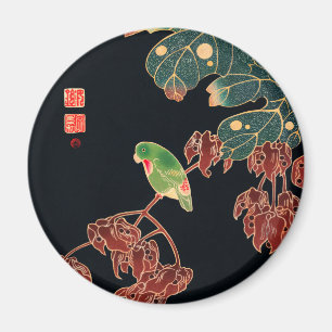 De Paroquet Colorful Bird Japanse afbeelding Magneet