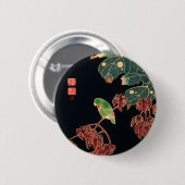 De Paroquet Colorful Bird Japanse afbeelding Ronde Button 5,7 Cm (Voorkant /achterkant)