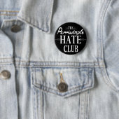 De Parriwimple Hate Club (zwart) Ronde Button 5,7 Cm (In situ)