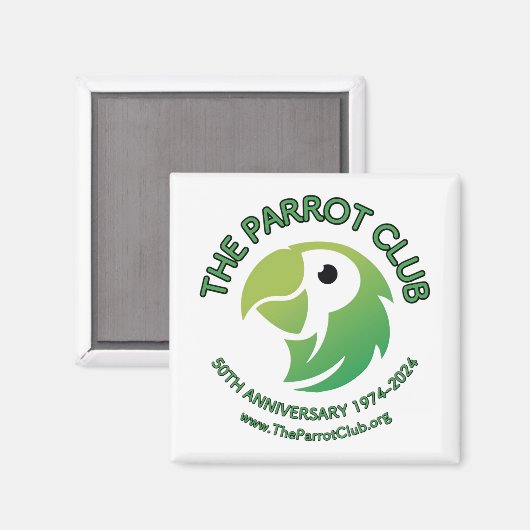 De Parrot Club 50e Jubileum magneet (Voorkant / Achterkant)