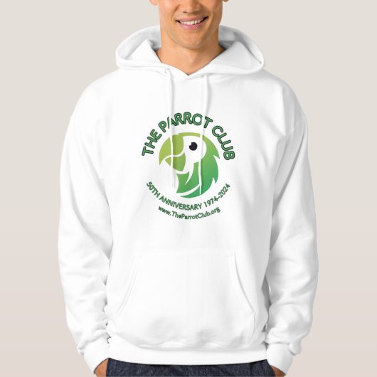 De Parrot Club 50e Jubileum Mannen Hoodie (Voorkant)